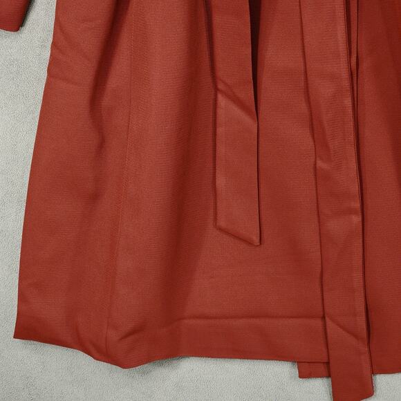 Estelle Georgie Trench Coat 1X 16W Women Ginger Orange Red Pockets EJ231100 NEW - Picture 13 of 16